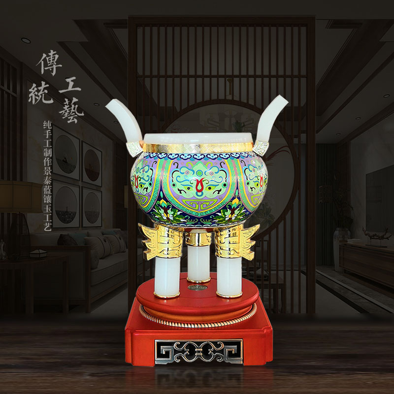北京戴嘉林景泰蓝鼎立千秋